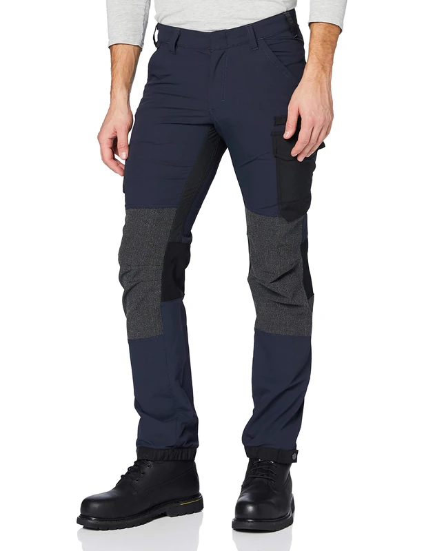 Blaklader 142216458699C44 4-Way Stretch Service Work Trousers, Dark Navy/Black, Size C44