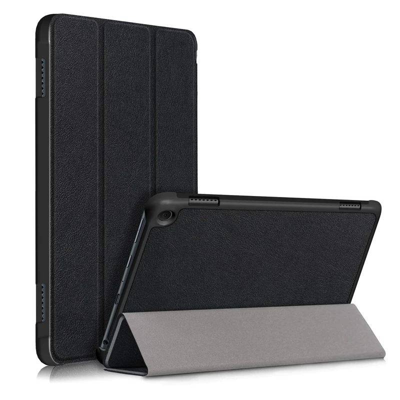 VOVIPO Smart Case For All-New Amazon Fire HD 8 & Fire HD 8 Plus Tablet (12th Generation/10th Generation, 2024/2022/2020 Release),Slim Lightweight Stand Smart Case Cover with with Auto Wake/Sleep-BK