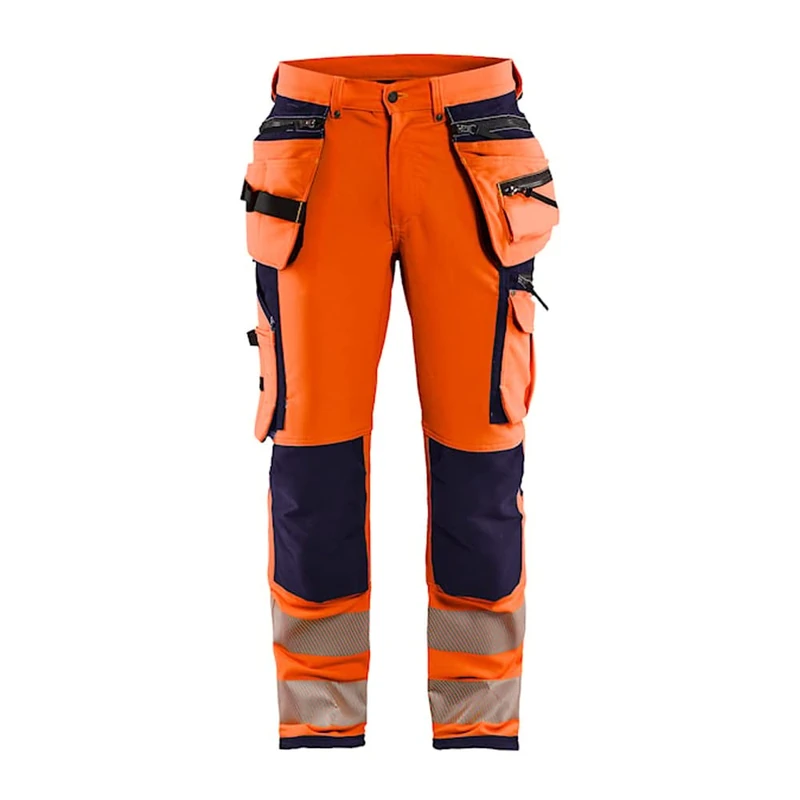 Blaklader 148815138953D96 Multinorm Work Trousers - Navy/Orange
