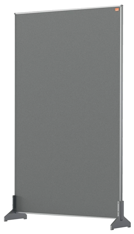 Nobo Impression Pro 1.8 m High Desk Divider, Felt Surface, Grey, 600 x 1000 mm, 1915503