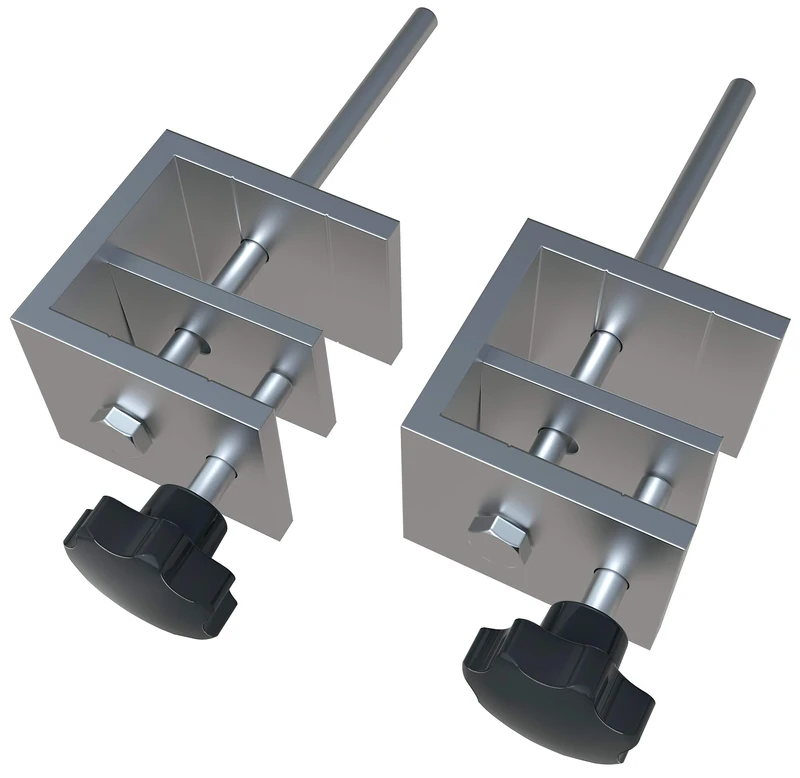 Nobo Desk Screen Premium Plus Clear PVC Desk Divider & Barrier Screen Clamp, Pack 2 Clamps, 1915555