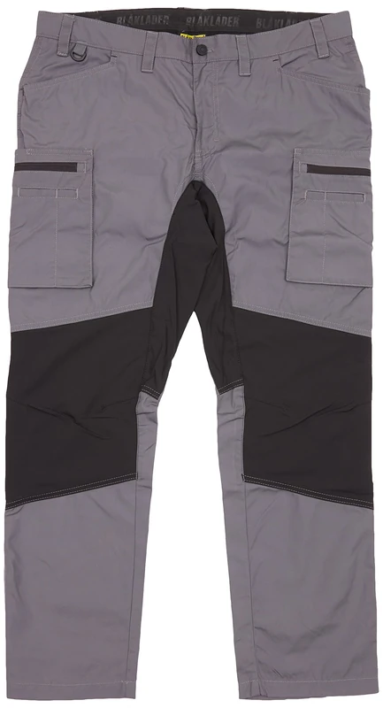 Blaklader 145918459699D84 Service Stretch Work Trousers, Medium Grey/Black, Size D84