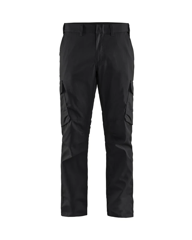 Blaklader 144418329933D136 Industrial Stretch Work Trousers, Black/Yellow, Size D136