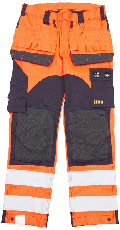 Blaklader 158915135389D112 Multinorm Inherent Work Trousers, High Vis Orange/Navy, Size D112
