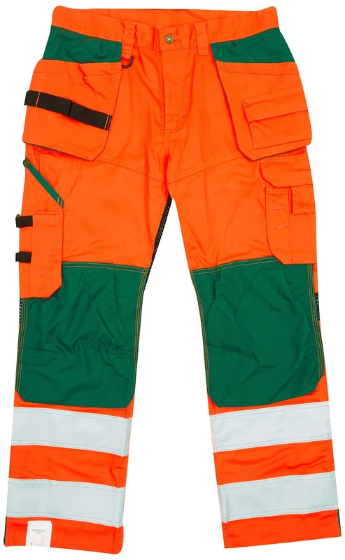 Blaklader 156518115349C58 High Vis Work Trousers with Ventilation Effect Orange/Green Size C58