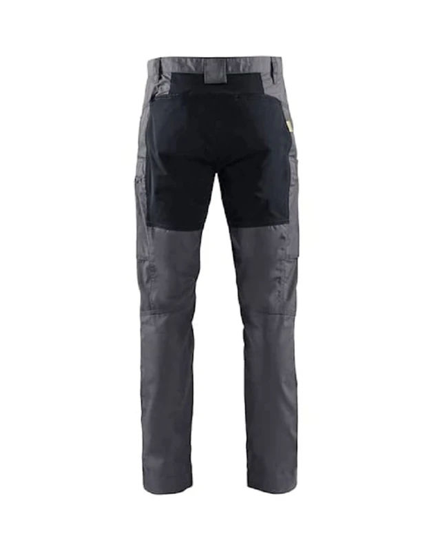 Blaklader 145918459699C52 Service Stretch Work Trousers, Medium Grey/Black, Size C52