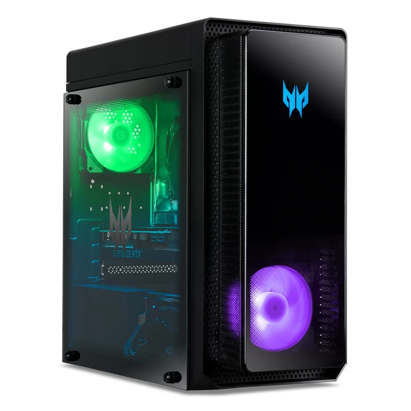 acer Predator PO3-665_H610 Gaming Desktop PC - Intel Core i5-14400F, 16GB, 512GB SSD, NVIDIA GeForce RTX 5060, No Monitor, Windows 11, Black