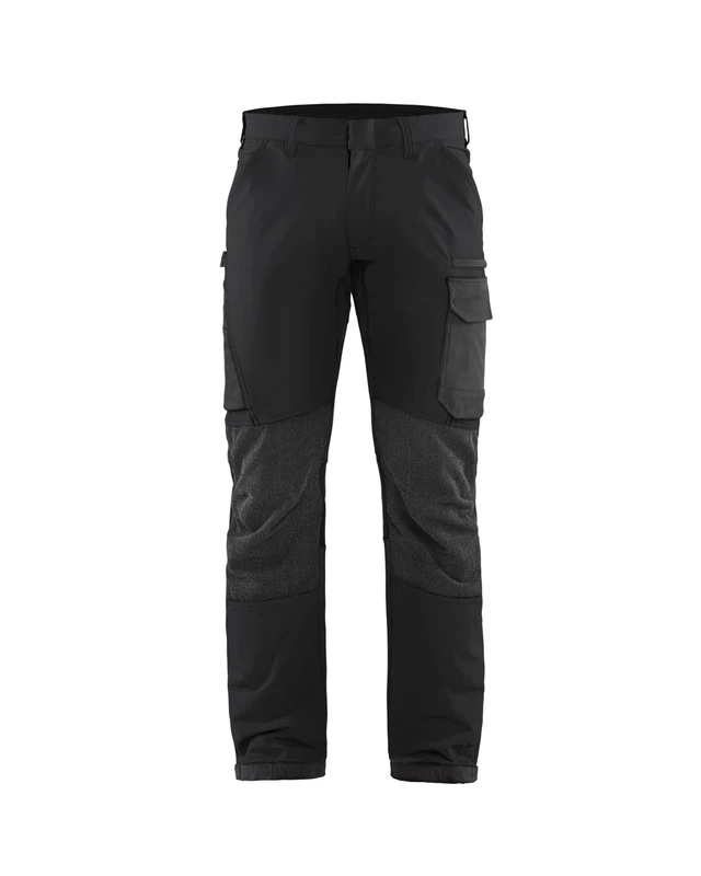 Blaklader 142216459998C46 4-Way Stretch Service Work Trousers, Black/Dark Grey, Size C46