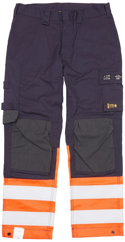 Blaklader 148815138953C60 Multinorm Inharent Work Trousers, Navy/Orange, Size C60