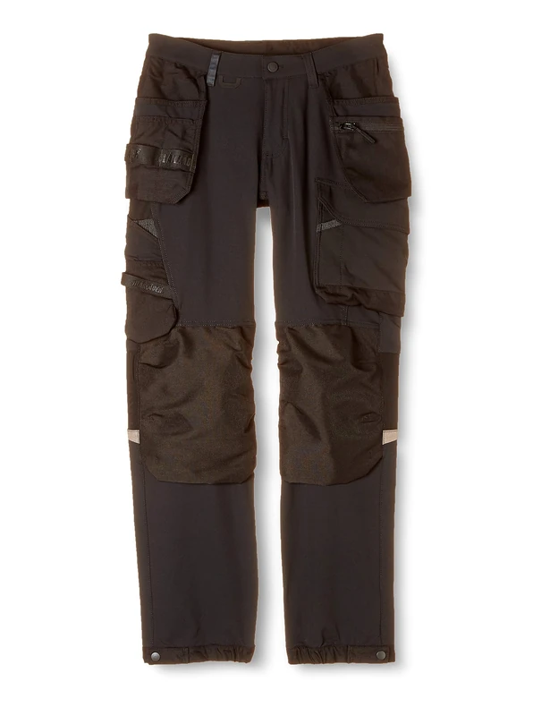 Blaklader 152216459998C58 4-Way Stretch Craftsman's Work Trousers, Black/Dark Grey, Size C58