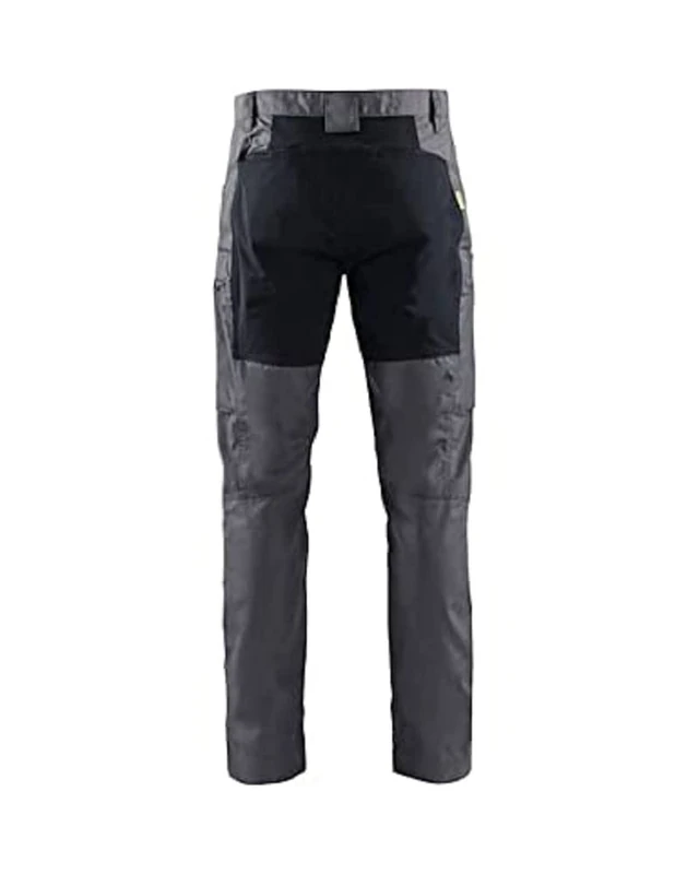 Blaklader 145918459699C56 Service Stretch Work Trousers, Medium Grey/Black, Size C56