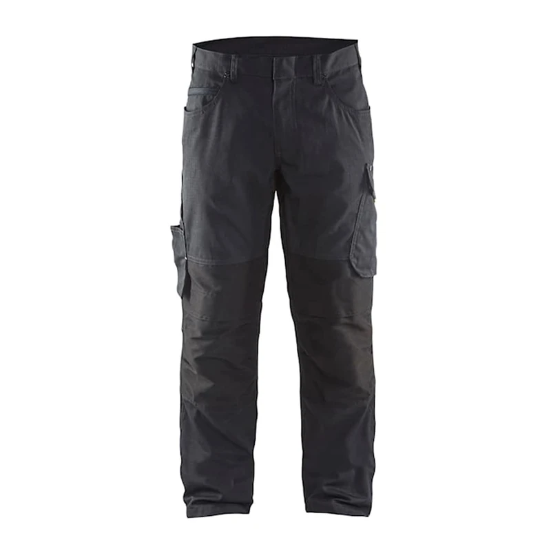 Blaklader 145918459699D120 Service Stretch Work Trousers, Medium Grey/Black, Size D120