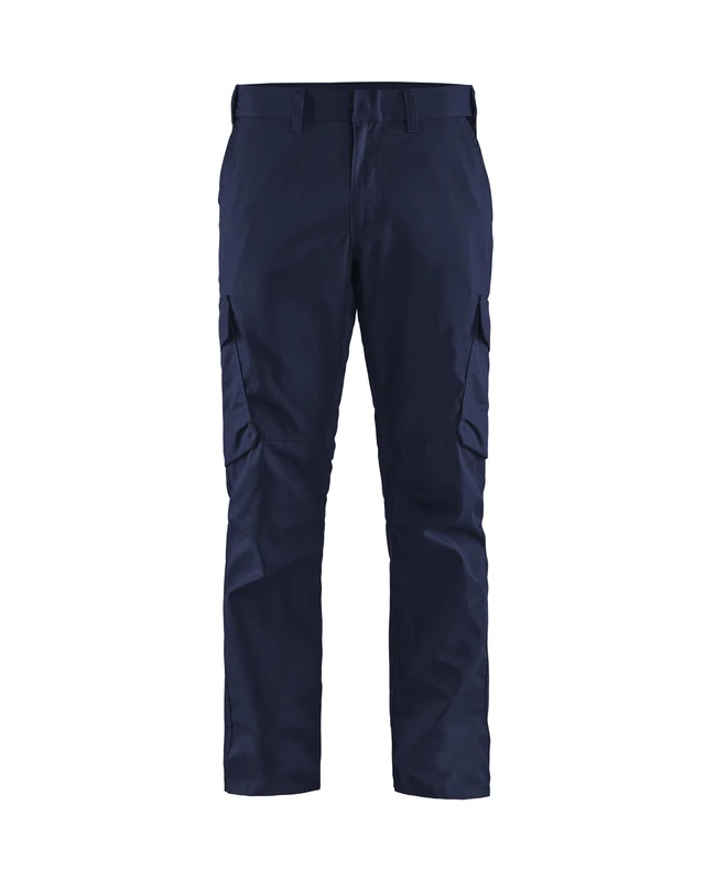 Blaklader 144418328985D128 Industrial Stretch Work Trousers, Navy/Cornflower Size D128