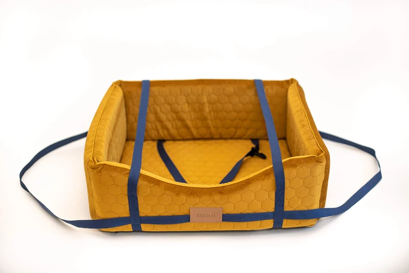 MOOI Dog Bed Dog Sofa Washable Dog Basket Exclusive Cat Bed Dog Cushion for Small Medium Large Dogs I Gold I S