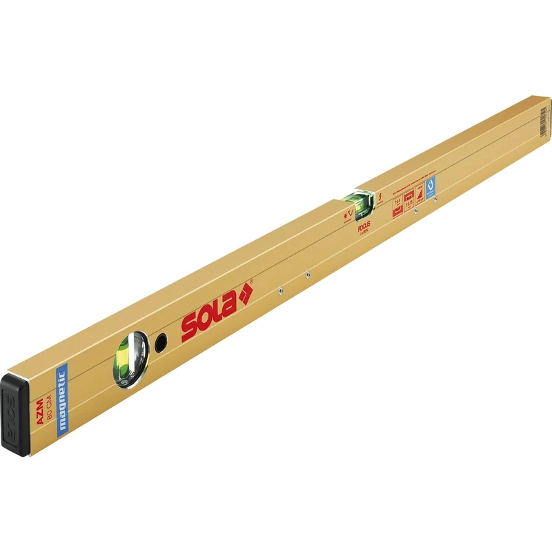 Sola Azm 30 Magnetic Spirit Level 30 cm Strong Hold Thanks to Neodymium Magnets Spirit Level with Magnet 30 cm Patented Sola-Focus Dragonfly