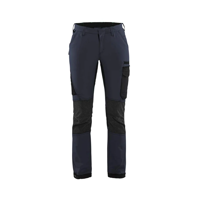 Blaklader 712216458699C48 Women's 4-Way Stretch Service Trousers, Dark Navy/Black, Size C48