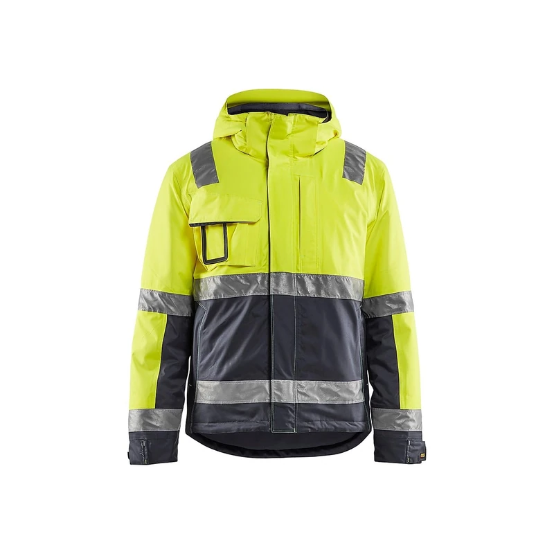Blaklader 487019873396XXL Winter Jacket, High Vis Yellow/Medium Grey, Size XXL