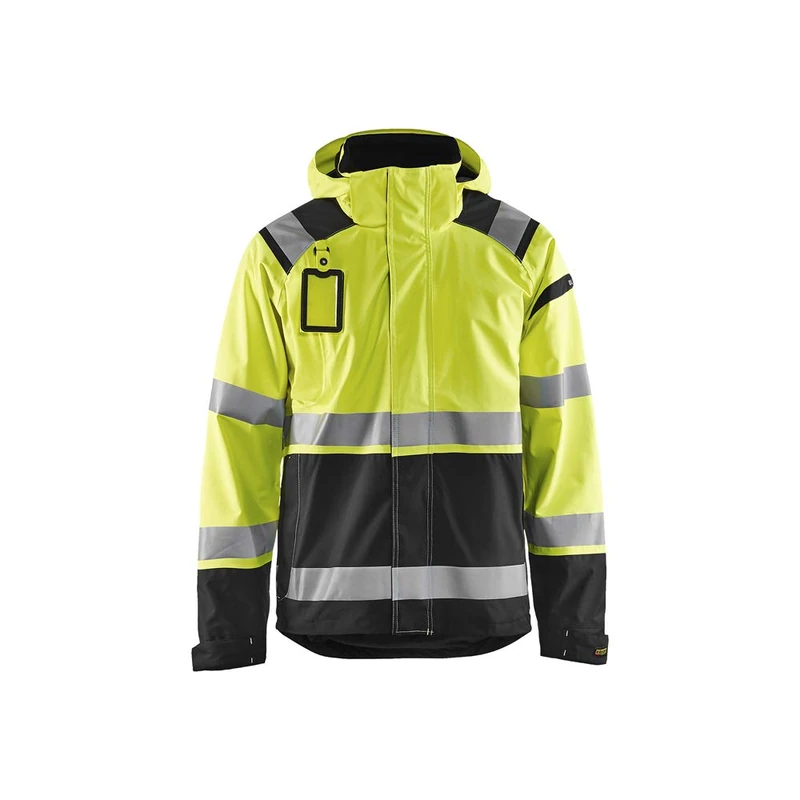Blaklader 4987198733996XL Shell Jacket, High Vis Yellow/Black, Size 6XL