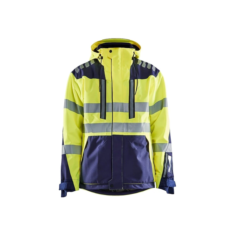 Blaklader 449619183389M Shell Jacket, High Vis Yellow/Navy, Size M