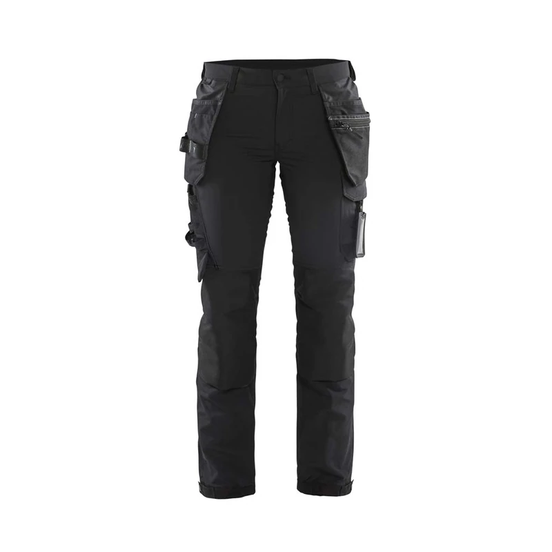 Blakläder 719216459998C40 Women's 4-Way Stretch Craftsman Work Trousers, Black/Dark Grey, Size C40