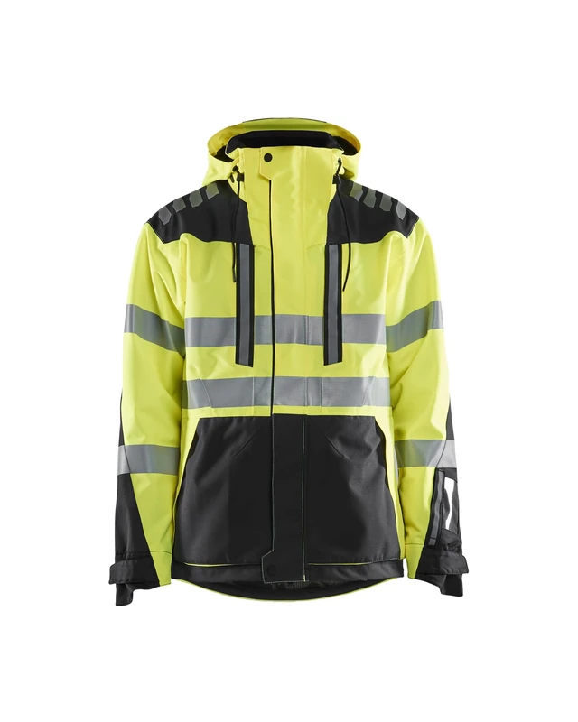 Blaklader 449619183399XXL Shell Jacket, High Vis Yellow/Black, Size XXL