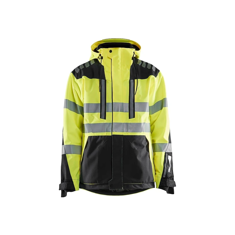 Blaklader 449619183399XL Shell Jacket, High Vis Yellow/Black, Size XL