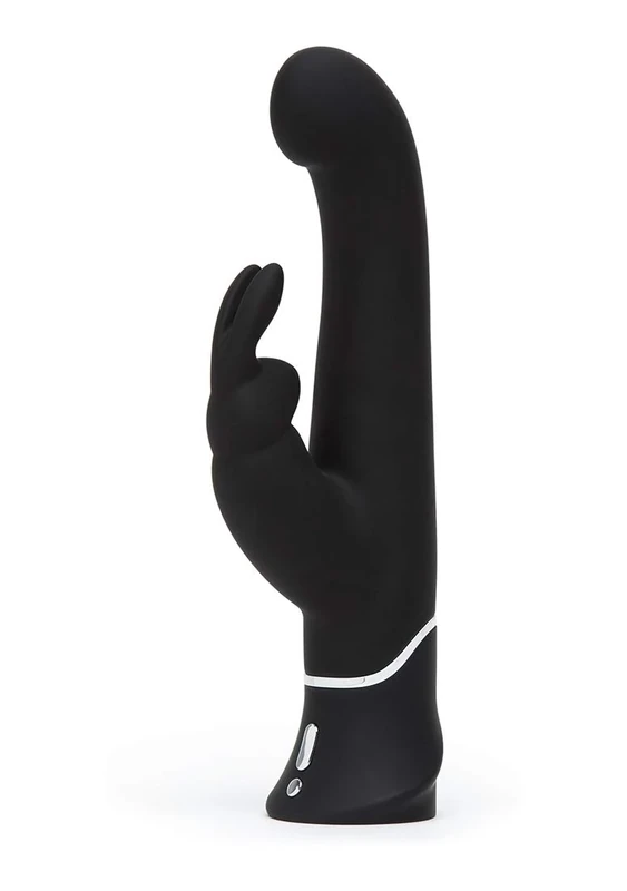 Happyrabbit Vibrator with Clitoral Stimulator-05504850000 Black One Size