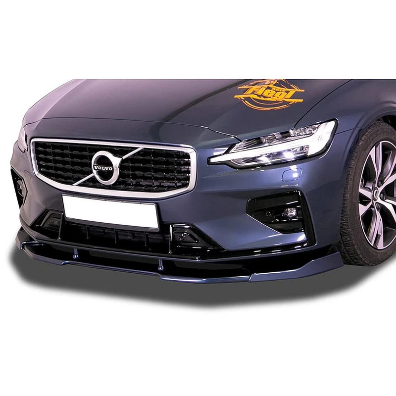 RDX Racedesign Front spoiler Vario-X compatible with Volvo S60 & V60 II R-Design 2018- (PU)