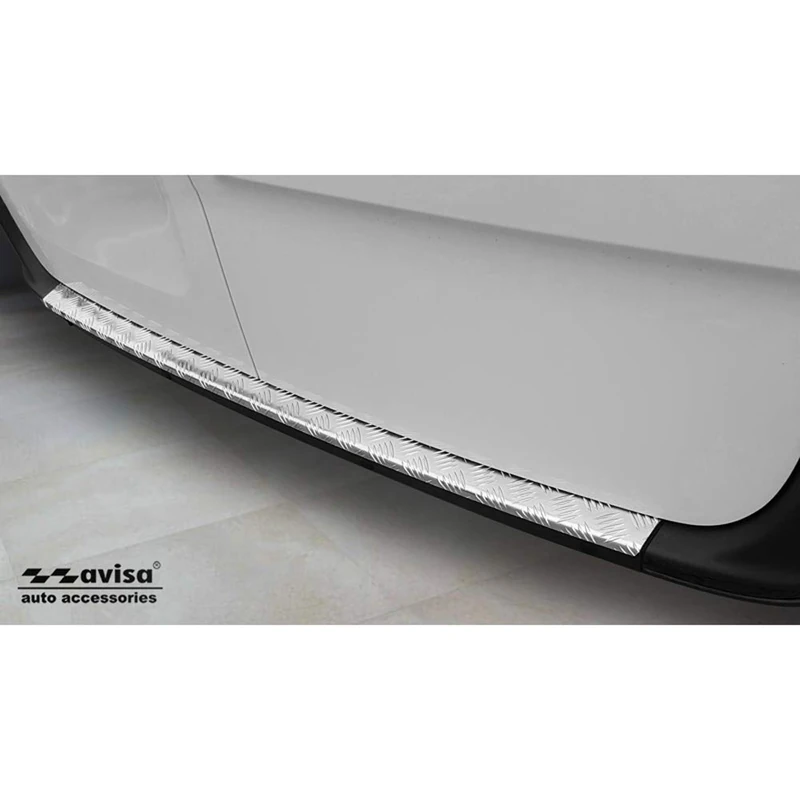 Avisa Aluminum Rear bumper protector compatible with Mercedes Sprinter III 2018- 'Riffled plate'