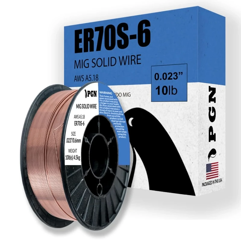 PGN - ER70S-6 .023" (0.6 mm) Mild Steel MIG Welding Wire - 11 Lbs Spool