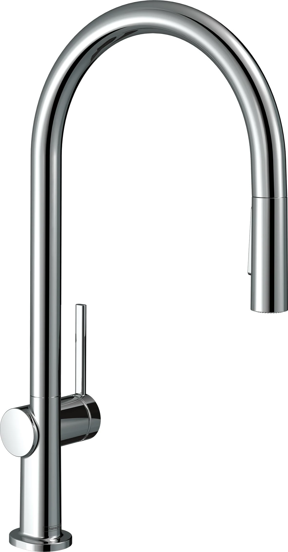 Hansgrohe Talis M54 Kitchen Tap With Pull-Out Spray, 2 Sprays, Sink Mixer With 210 mm Spout Height, Swivel Spout, Chrome, 72800000