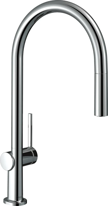 Hansgrohe Talis M54 Kitchen Tap With Pull-Out Spray, SBox, 1 Spray, Sink Tap With 210 mm Spout Height, Mixer With Swivel Spout, Chrome, 72803000