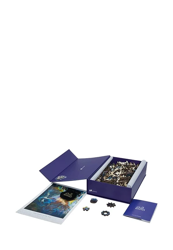 World Famous Wooden Jigsaw Puzzles for Adults and Kids by DaVICI – Masterpiece Wooden Jigsaw Puzzle Shaped and Cut to Form Object or Character - 700 Pieces - Peace on Earth