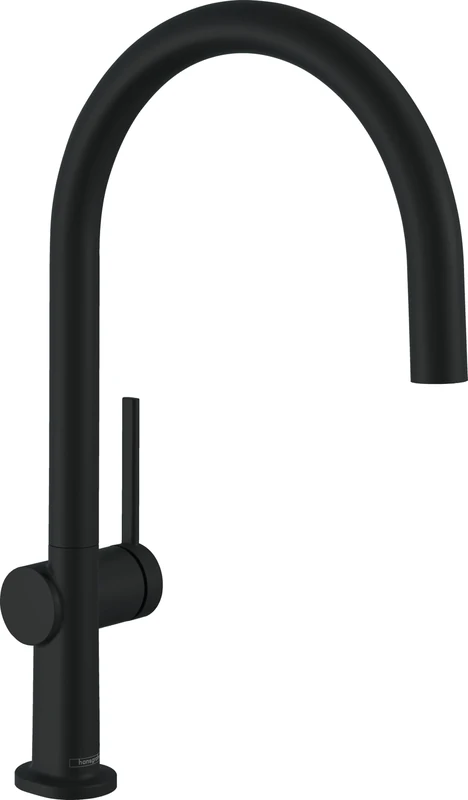 Hansgrohe Talis M54 - Kitchen Tap, Matt Black, 220 mm Spout Height, 360° Swivel Spout, Single Hole Installation