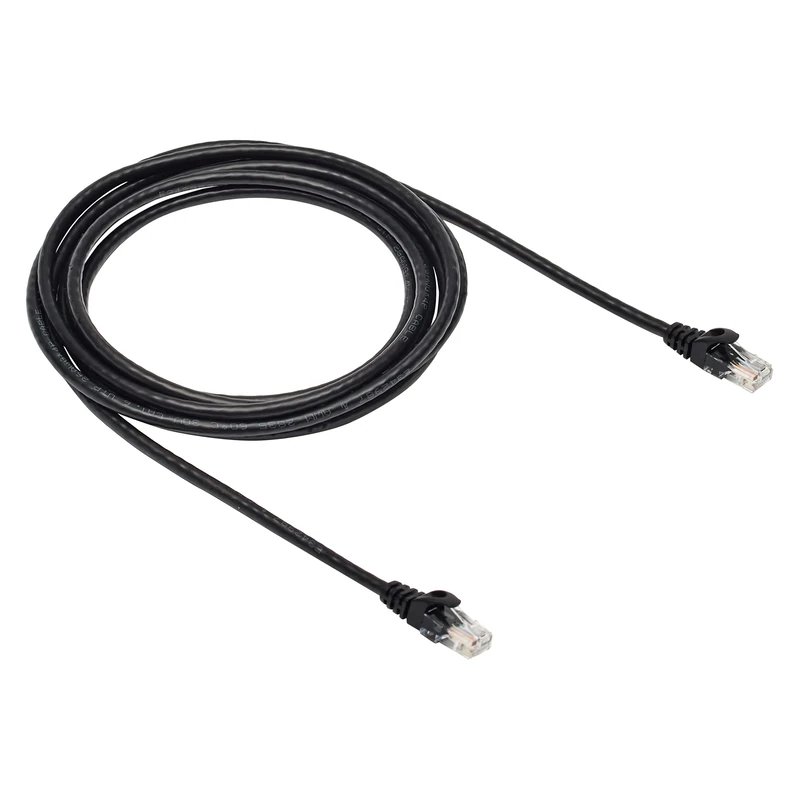 Amazon Basics RJ45 Cat 6 Ethernet Patch Internet Cable, 3 m, Black