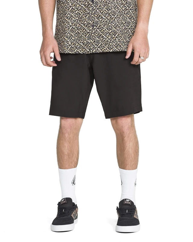Volcom Men's Kerosene 21" Hybrid Chino Shorts Casual, Black, 38 - Image 1