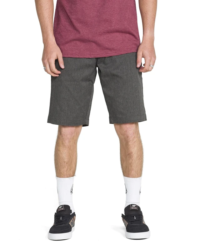 Volcom Men's Vmonty Chino Shorts Casual, Charcoal Heather, 32