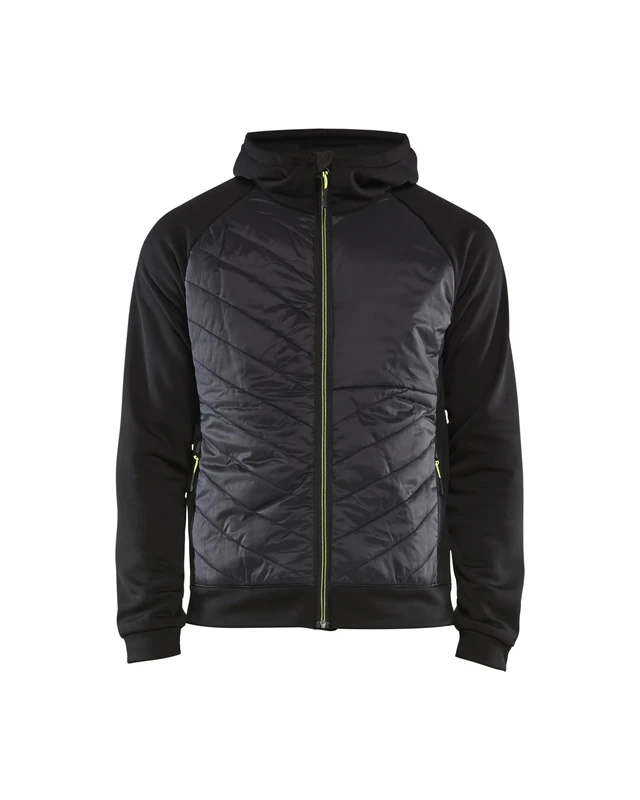 Blaklader 346325269933S Hybrid Sweater, Black/Yellow, Size S