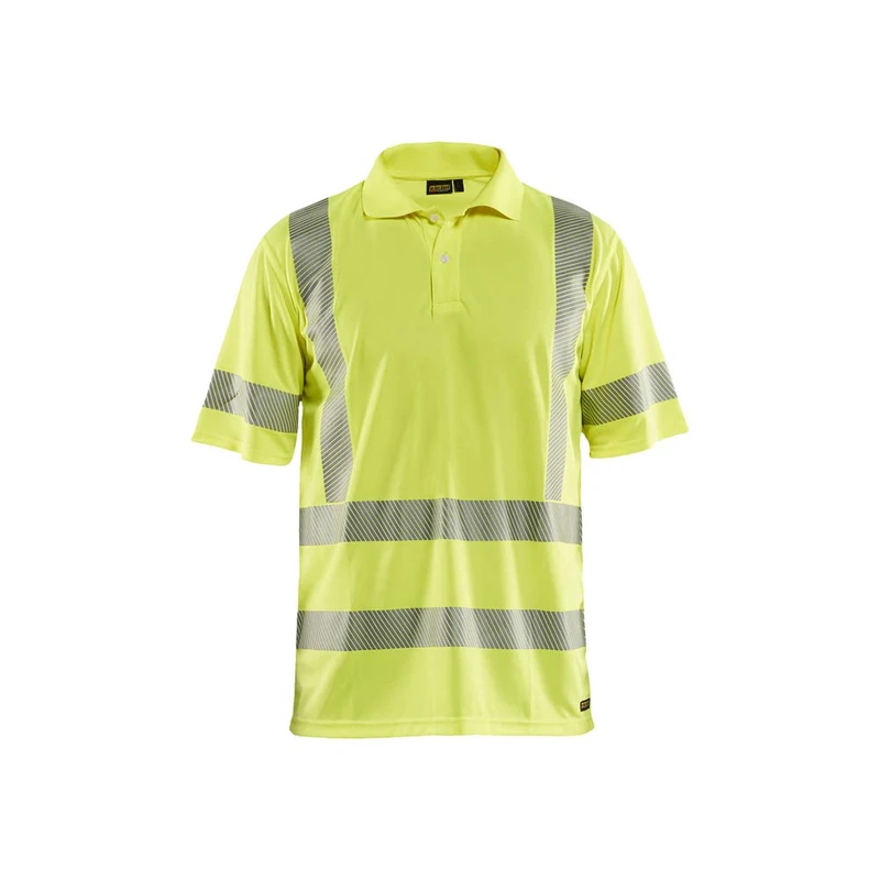 Blaklader 342810133300XL Polo Shirt, High Vis Yellow, Size XL
