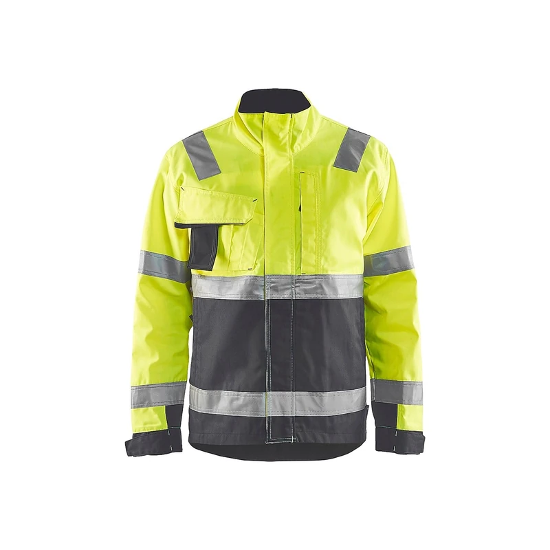 Blaklader 406418113396XXXL Jacket, High Vis Yellow/Medium Grey, Size XXXL