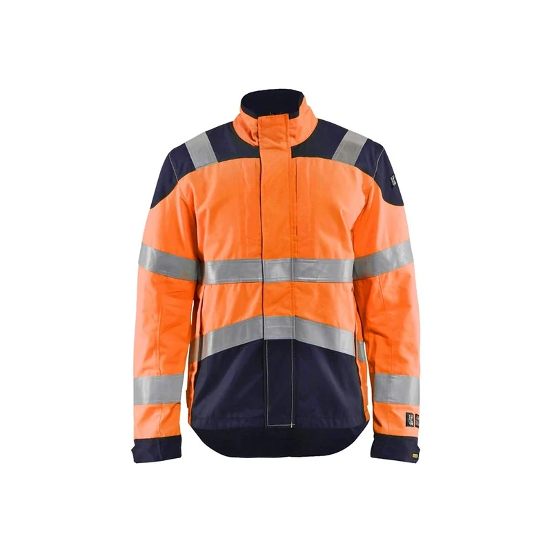 Blaklader 408915135389XS Inherent Multinorm Jacket, High Vis Orange/Navy, Size XS