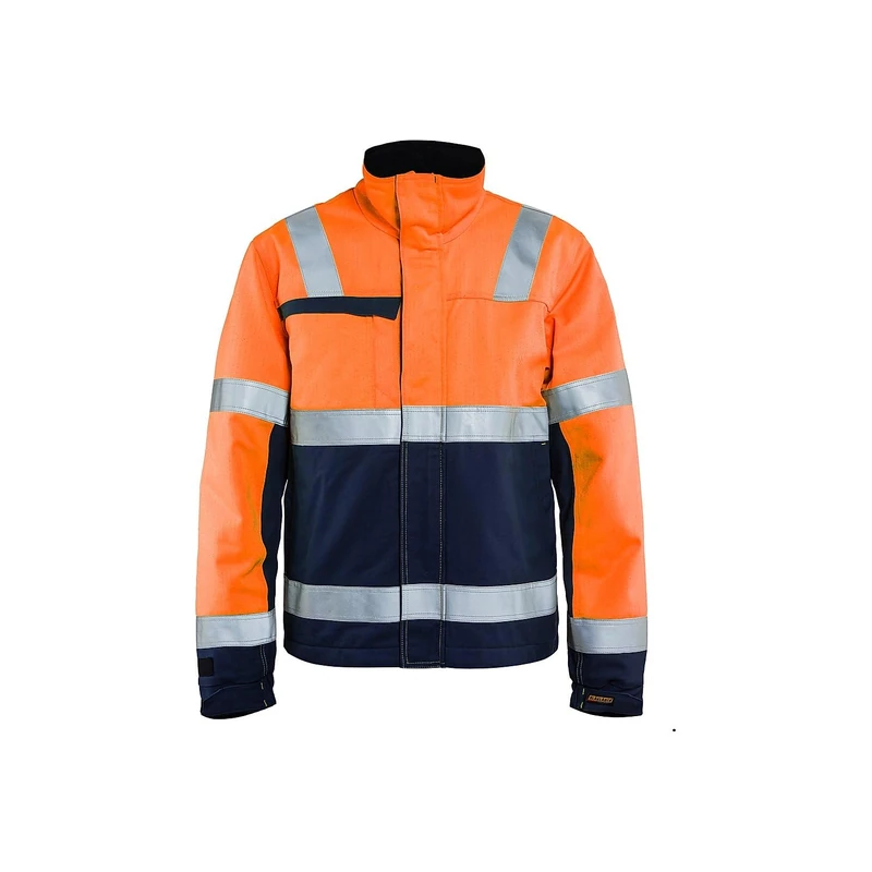 Blaklader 406915135389XXL Multinorm Winter Jacket, High Vis Orange/Navy, Size XXL