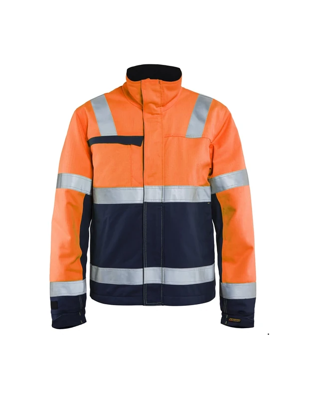 Blaklader 406915135389XS Multinorm Winter Jacket, High Vis Orange/Navy, Size XS