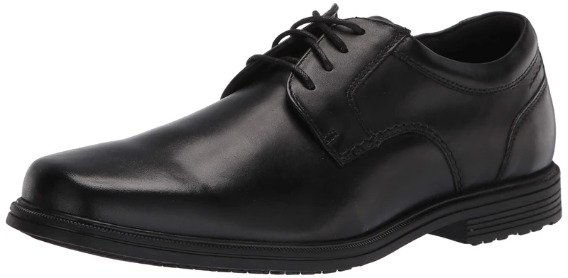 Rockport Men's Robinsyn Waterproof Plain Toe Oxford, Black, 8 UK