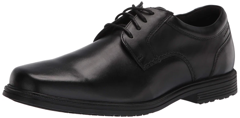 Rockport Men's Robinsyn Waterproof Plain Toe Oxford, Black, 8.5 UK