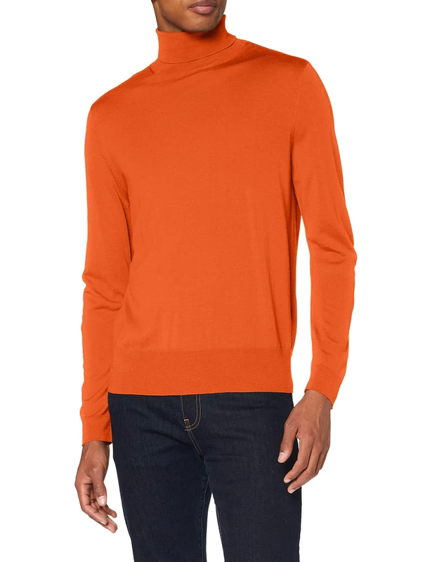 FALKE Men's Longsleeve 60129 Turtleneck Long Sleeve, Hokkaido, S