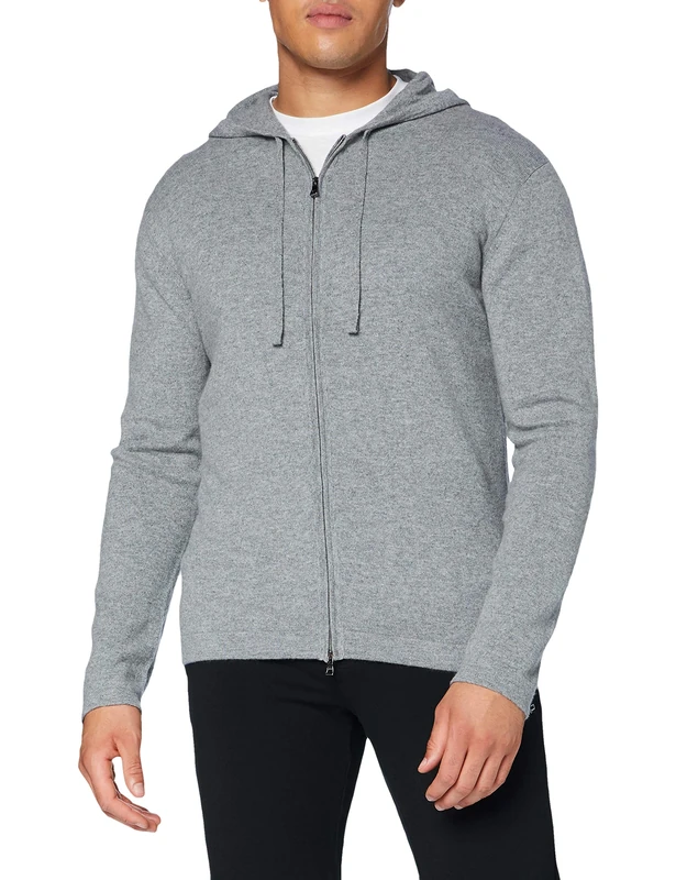FALKE Hoodie-60110 Men's Hoodie - Light Grey, X-Large