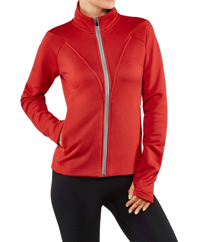 FALKE 37904 Women's Sweat Jacket, womens, Women's sweat jacket., 37904, red, S