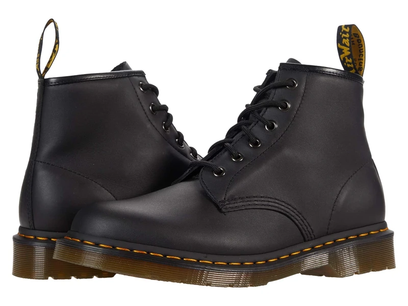 Dr. Martens Unisex 101 Fashion Boot, Black Nappa, 3 UK