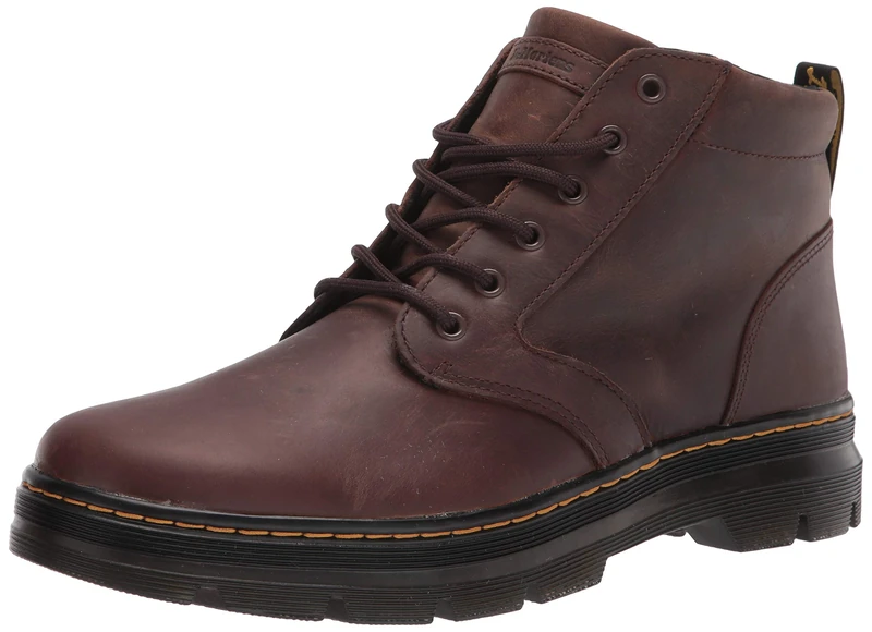 Dr. Martens Unisex Bonny Leather Fashion Boot, Dark Brown Crazy Horse, 7 UK